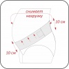 Пояс-бандаж поддерживающий из перфорированной резины на подкладке